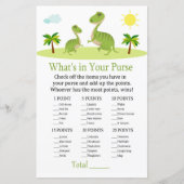 Cute Dinosaur Wat zit er in je babydouche? (Voorkant)