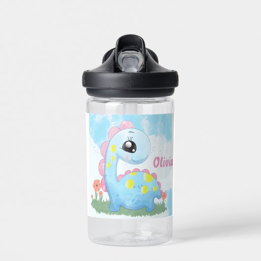 Cute Dinosaur Water Fles (Voorkant)