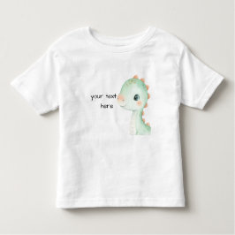 Cute Dinosaur Watercolor Personalized Baby Shirt