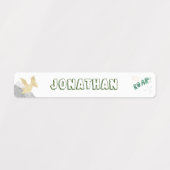 Cute Dinosaur Waterproof Name Set 1 Labels (Design 1)