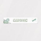 Cute Dinosaur Waterproof Name Set 2 Labels (Design 1)