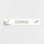 Cute Dinosaur Waterproof Name Set 2 Labels (Design 2)