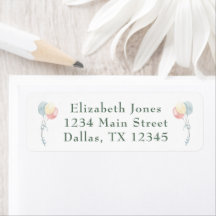 Cute Dinosaur Waterverf Baby shower Address