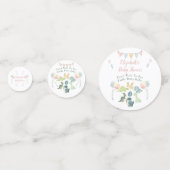 Cute Dinosaur Waterverf Baby shower Confetti (Voorkanten)