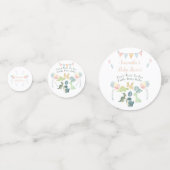 Cute Dinosaur Waterverf Baby shower Confetti (Voorkanten)