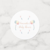 Cute Dinosaur Waterverf Baby shower Confetti (Kleine voorkant)