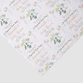 Cute Dinosaur Waterverf Baby shower Personalized Tissuepapier (Detail)