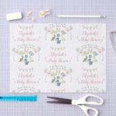 Cute Dinosaur Waterverf Baby shower Personalized Tissuepapier (Craft)