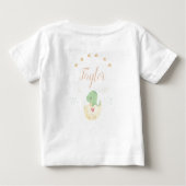Cute Dinosaur Waterverf Personalized Baby (Achterkant)