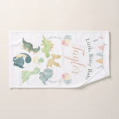 Cute Dinosaur Waterverf Personalized Baby Handdoek (Handdoek)