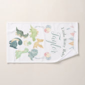 Cute Dinosaur Waterverf Personalized Baby Handdoek (Handdoek)
