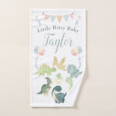 Cute Dinosaur Waterverf Personalized Baby Handdoek (Handdoek)