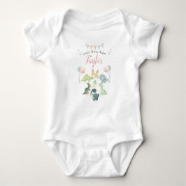Cute Dinosaur Waterverf Personalized Baby Romper
