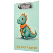 Cute Dinosaur Wearing an Orange Scarf Klembord (Links)