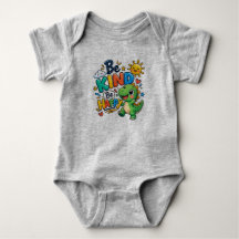 Cute Dinosaur Wees Aardig Wees Gelukkig Kids T-Shi