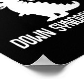 Cute Dinosaur World Down Syndrome Day Vrouwen Kind Poster (Hoek)