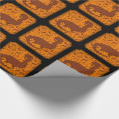 Cute Dinosaur Wrapping Paper Cadeaupapier (Hoek)