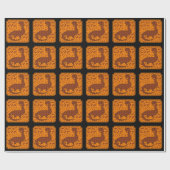 Cute Dinosaur Wrapping Paper Cadeaupapier (Vlak)