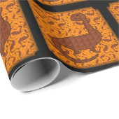 Cute Dinosaur Wrapping Paper Cadeaupapier (Rol Hoek)