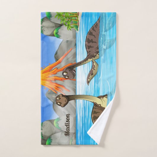 Cute Dinosaurs aangepaste handdoekset Bad Handdoek (Handdoek)