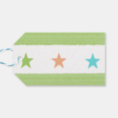 Cute Dinosaurs and Stars Baby shower Dank u wel Cadeaulabel (Achterkant Horizontaal)