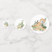 Cute Dinosaurs Baby Birthday Party Decor Confetti (Achterkanten)