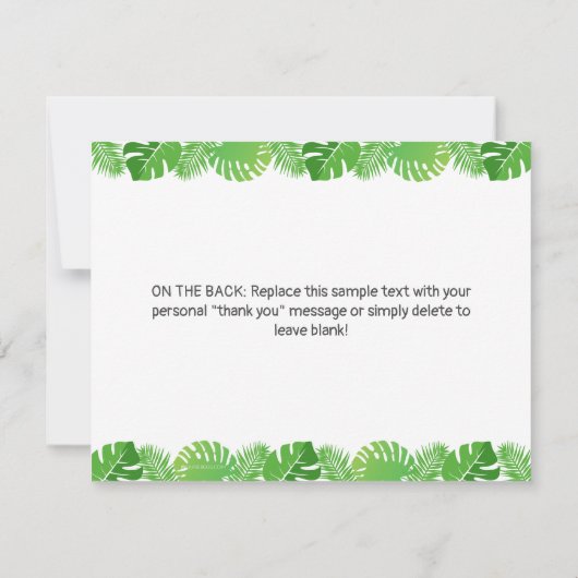 Cute Dinosaurs Birthday Hartelijk dank Bedankkaart (Achterkant)