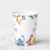 Cute Dinosaurs Birthday Party Papieren Bekers (Rechts)