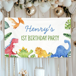 Cute Dinosaurs Birthday Spandoek