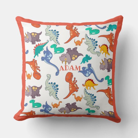 Cute Dinosaurs Buggy Kussen (Voorkant)