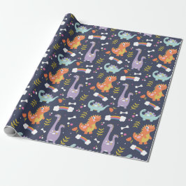 Cute Dinosaurs Cadeaupapier
