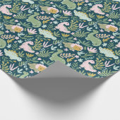 Cute dinosaurs cadeaupapier (Hoek)