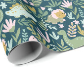 Cute dinosaurs cadeaupapier (Rol Hoek)