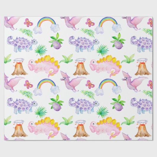 CUTE DINOSAURS CADEAUPAPIER (Vlak)