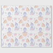 Cute Dinosaurs Cadeaupapier (Vlak)