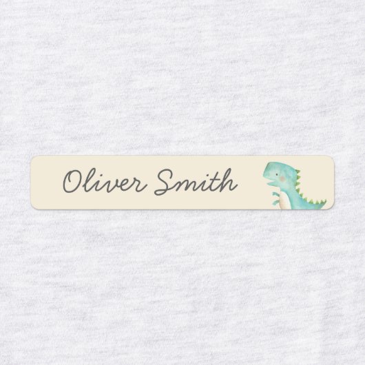 Cute Dinosaurs Day Care School Name Clothing Labels (Design 1)