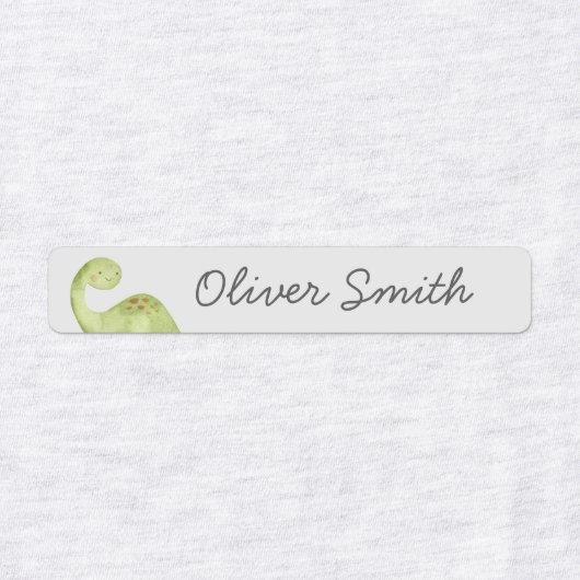 Cute Dinosaurs Day Care School Name Clothing Labels (Design 2)
