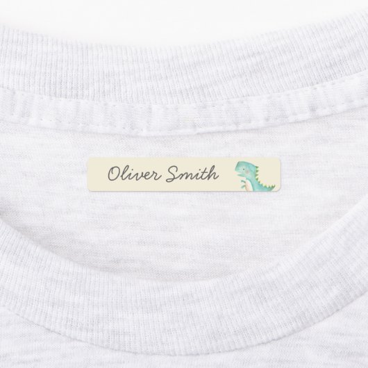 Cute Dinosaurs Day Care School Name Clothing Labels (Aangebracht)