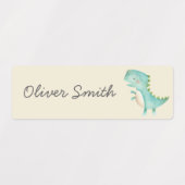 Cute Dinosaurs Day Care School Name Clothing Labels (Design 1)
