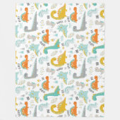 Cute Dinosaurs Fleece Deken (Voorkant)