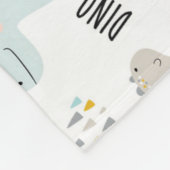 Cute Dinosaurs Fleece Deken (Hoek)