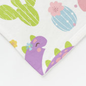 Cute Dinosaurs Fleece Deken (Hoek)