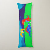 Cute dinosaurs lichaamskussen (Achterkant (Verticaal))