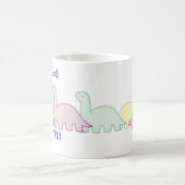 Cute Dinosaurs pastel kleurful Koffiemok (Center)
