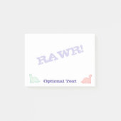 Cute Dinosaurs pastel kleurful Post-it® Notes (Voorkant)