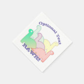 Cute Dinosaurs pastel kleurful Servet (Hoek)