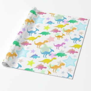 Cute Dinosaurs Pattern Cadeaupapier