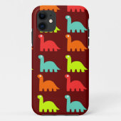 Cute Dinosaurs Pattern iPhone 5 Hoesje (Achterkant)