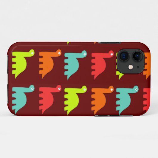 Cute Dinosaurs Pattern iPhone 5 Hoesje (Achterkant (horizontaal))