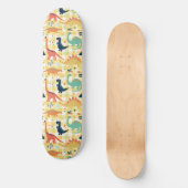 Cute Dinosaurs Pattern Persoonlijk Skateboard (Voorkant)